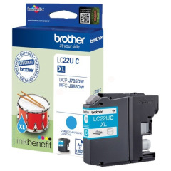 LC22UC | Original Brother LC-22UC Cyan ink, prints up to 1,200 pages Image