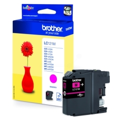 LC121M | Original Brother LC-121M Magenta ink, prints up to 300 pages, contains 4ml of ink Image