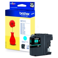 LC121C | Original Brother LC-121C Cyan ink, prints up to 300 pages, contains 4ml of ink Image