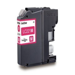 LC221M | Original Brother LC-221M Magenta ink, prints up to 260 pages, contains 4ml of ink Image
