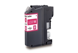LC221M | Original Brother LC-221M Magenta ink, prints up to 260 pages, contains 4ml of ink
