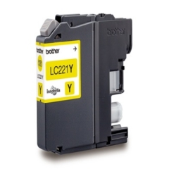 LC221Y | Original Brother LC-221Y Yellow ink, prints up to 260 pages, contains 4ml of ink Image