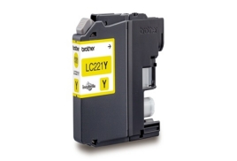 LC221Y | Original Brother LC-221Y Yellow ink, prints up to 260 pages, contains 4ml of ink