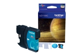 LC1100C | Original Brother LC-1100C Cyan ink, prints up to 325 pages, contains 6ml of ink