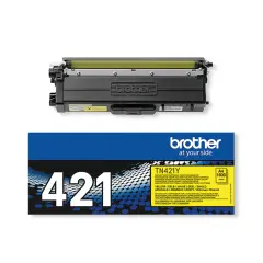 TN421Y | Original Brother TN-421Y Yellow Toner, prints up to 1,800 pages Image