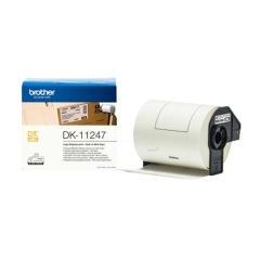 Brother DK-11247 (103mm x 164mm) Genuine Label Roll (Black on White) 180 Labels per Roll Image