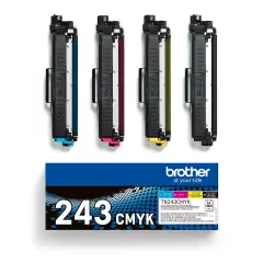 TN243CMYK | Original Brother TN-243CMYK multipack of toners (BK, C, M & Y), prints up to 4x1,000 pages Image