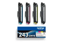 TN243CMYK | Original Brother TN-243CMYK multipack of toners (BK, C, M & Y), prints up to 4x1,000 pages