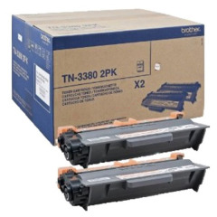 TN3380TWIN | Original Brother TN-3380 Twin-pack of Black Toners, 2 x 8,000 pages Image