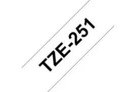 Brother TZE251 label-making tape Black on white TZe