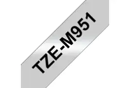 Brother TZe-M951 label-making tape Black on silver