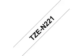 Brother P-touch TZe-N221 (9mm x 8m) Black On White Non-Laminated Labelling Tape