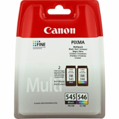 Original Canon PG-545 CL 546 (8287B005) Ink multi pack, 180 pages, 2x8ml, Pack qty 2 Image