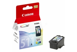 2972B001 | Original Canon CL-511 Color ink, contains 9ml of ink, prints up to 244 pages
