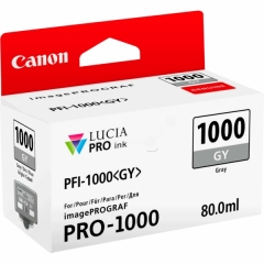 0552C001 | Original Canon PFI-1000GY Gray ink, contains 80ml of ink Image