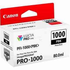 0546C001 | Original Canon PFI-1000PBK Photo Black ink, contains 80ml of ink Image