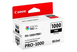 0546C001 | Original Canon PFI-1000PBK Photo Black ink, contains 80ml of ink