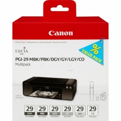 Original Canon PGI-29 (4868B018) Ink cartridge multi pack, Pack qty 6 Image