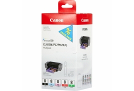 Original Canon CLI-8 (0620B027) Ink cartridge multi pack, Pack qty 5