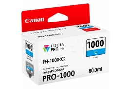 0547C001 | Original Canon PFI-1000C Cyan ink, contains 80ml of ink