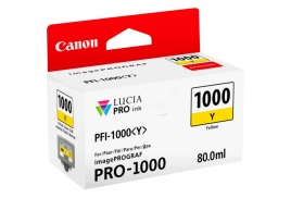 0549C001 | Original Canon PFI-1000Y Yellow ink, contains 80ml of ink