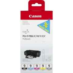 Original Canon PGI-9 (1034B013) Ink cartridge multi pack, Pack qty 5 Image