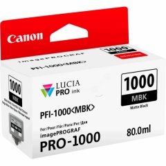0545C001 | Original Canon PFI-1000MBK Matte Black ink, contains 80ml of ink Image