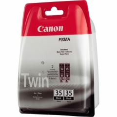 1509B012 | Twin-pack of Canon PGI-35BK Black inks, contains 2 x 9ml cartridges, of ink, prints up to 2 x 191 pages Image