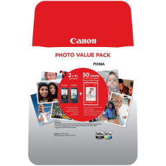 Canon 1 X PG-560XL ,1 X CL-561XL Multi Pack + 50 sheets 6x4 Photo Paper Image