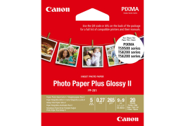 Canon PP-201 Glossy II Photo Paper Plus 3.5 x 3.5” – 20 Sheets