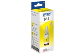 C13T664440 | Original Epson 664 Yellow Ink Bottle, prints up to 6,500, 70ml
