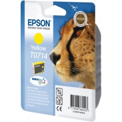 Original Epson T0714 (C13T07144012) Ink cartridge yellow, 415 pages, 6ml Image