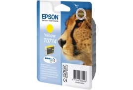 Original Epson T0714 (C13T07144012) Ink cartridge yellow, 415 pages, 6ml