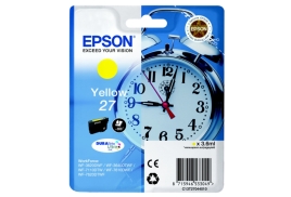 Original Epson 27 (C13T27044012) Ink cartridge yellow, 300 pages, 4ml