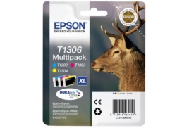 Epson T1306 Stag Colour High Yield Ink Cartridge 3x10ml Multipack - C13T13064012