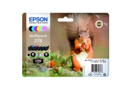 Epson 378 Squirrel Black CMY Colour Standard Capacity Ink Cartridge 5.5ml 3 x 4ml 2 x 5ml - C13T37884010