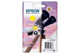 Original Epson 502XL (C13T02W44010) Ink cartridge yellow, 470 pages, 6ml