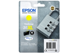 Original Epson 35XL (C13T35944010) Ink cartridge yellow, 1.9K pages, 20ml