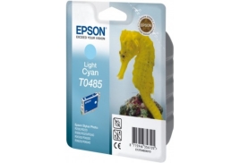 Original Epson T0485 (C13T04854010) Ink cartridge bright cyan, 400 pages @ 5% coverage, 13ml