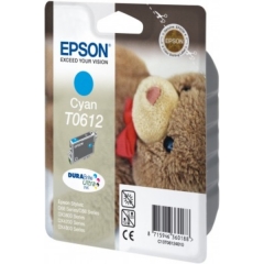 Original Epson T0612 (C13T06124010) Ink cartridge cyan, 250 pages @ 5% coverage, 8ml Image