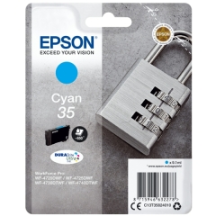 Original Epson 35 (C13T35824010) Ink cartridge cyan, 650 pages, 9ml Image