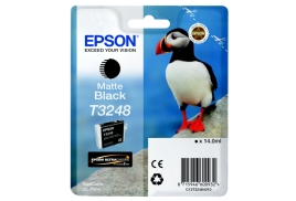 Original Epson T3248 (C13T32484010) Ink cartridge black matt, 650 pages, 14ml