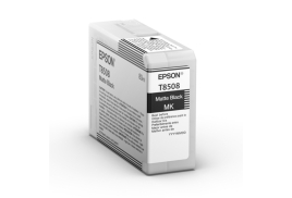 Epson C13T850800|T8508 Ink cartridge black matt, Content 80 ml for SureColor SC-P 800