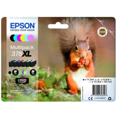 Epson C13T37984010/378XL Ink cartridge multi pack Bk,C,M,Y,LC,LM high-capacity 11,2ml 3x9,3ml 2x10,3 Image