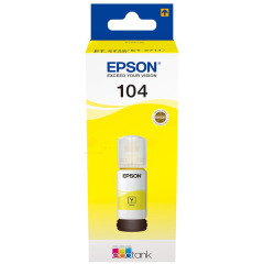 C13T00P440 | Original Epson 104 Yellow Ink Bottle, prints up to 7,500 pages, 70ml Image