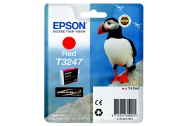 Original Epson T3247 (C13T32474010) Ink cartridge red, 980 pages, 14ml