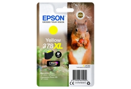 Original Epson 378XL (C13T37944010) Ink cartridge yellow, 830 pages, 9ml