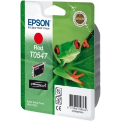 Original Epson T0547 (C13T05474010) Ink cartridge red, 400 pages, 13ml Image