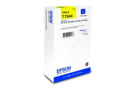 Original Epson T7564 (C13T756440) Ink cartridge yellow, 1.5K pages, 14ml