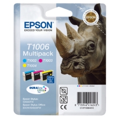 Original Epson T1006 (C13T10064010) Ink cartridge multi pack, 3x11,1ml, Pack qty 3 Image